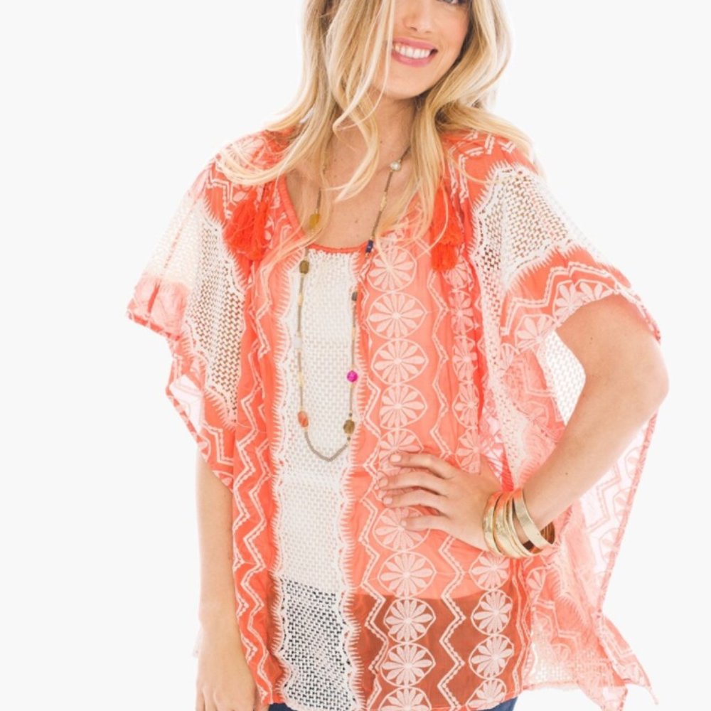 Chico's Peasant Drama Poncho Top